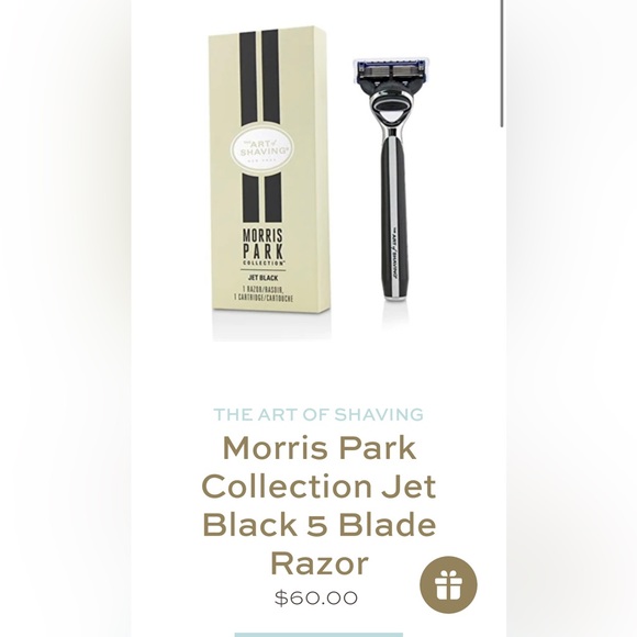 The Art of Shaving Morris Park Collection Jet Black razor and cartridge - Picture 1 of 3